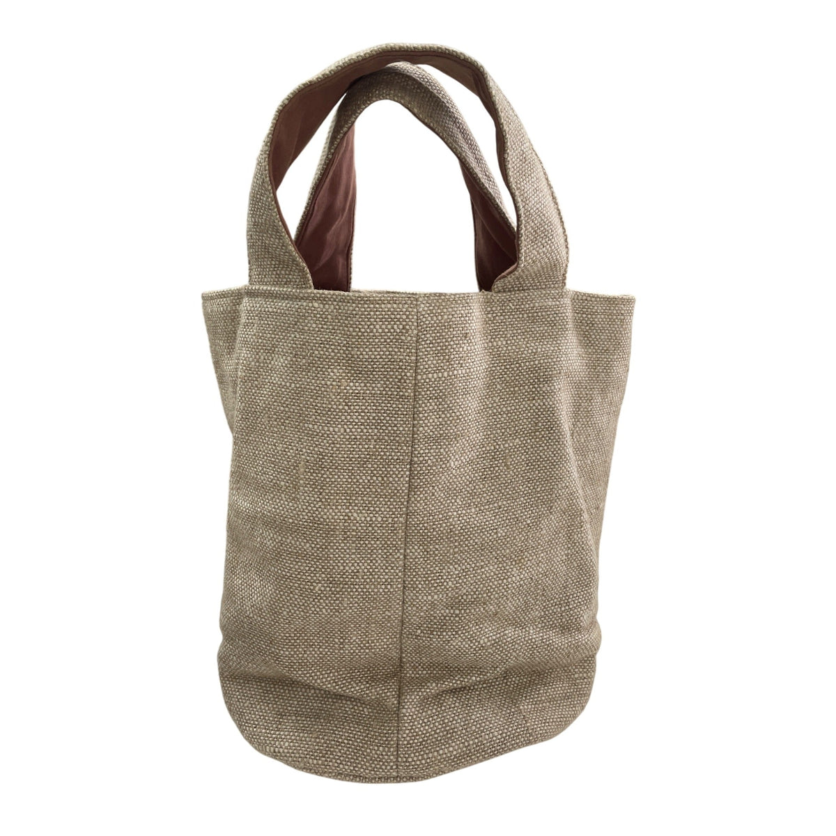 Palmer Smith Beige Canvas Tote Bag With Embroidered Golf Design