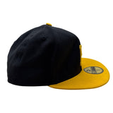 New Era Pittsburgh Pirates 59Fifty Fitted Cap Black & Yellow Size 7 1/2 MLB Hat