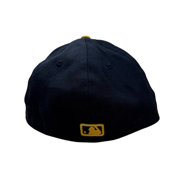 New Era Pittsburgh Pirates 59Fifty Fitted Cap Black & Yellow Size 7 1/2 MLB Hat