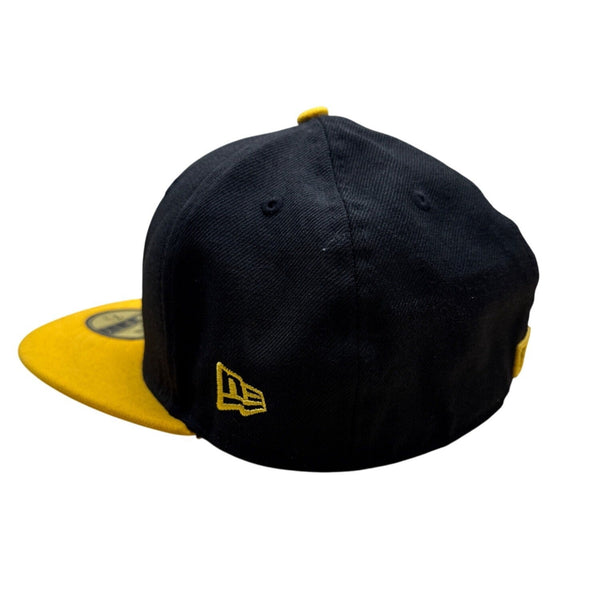 New Era Pittsburgh Pirates 59Fifty Fitted Cap Black & Yellow Size 7 1/2 MLB Hat