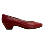 Soft Style By Hush Puppies Women's Red Leather Low Heel Pumps Size 8W