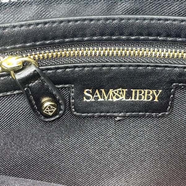 Sam & Libby Sand Snake Print  With Gold Chain Strap & Metal Accent Crossbody Bag