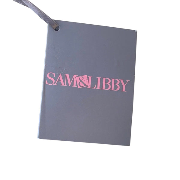 Sam & Libby Sand Snake Print  With Gold Chain Strap & Metal Accent Crossbody Bag