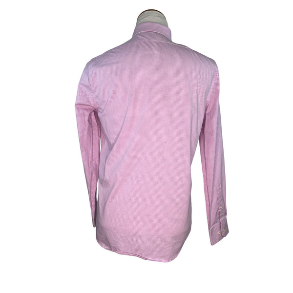 Banana Republic Mens Wrinkle-Resistant Slim Fit Pink Button-Down Shirt Size M