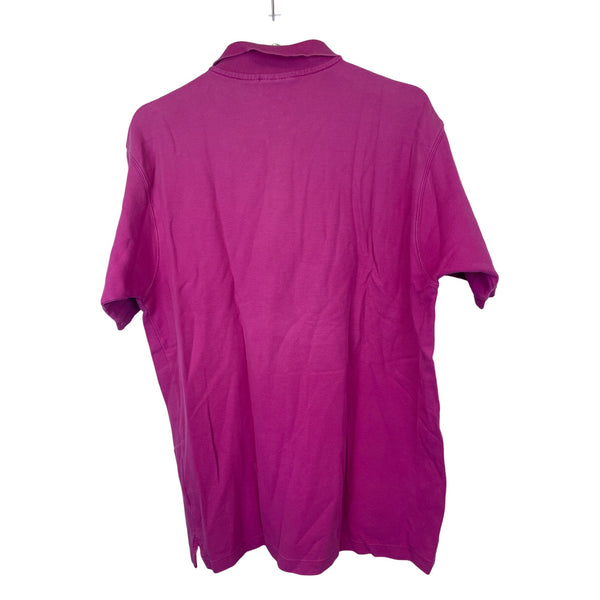 Patagonia Mens Pink Polo Shirt Short Sleeve Lightweight Logo Embroidered Casual Large