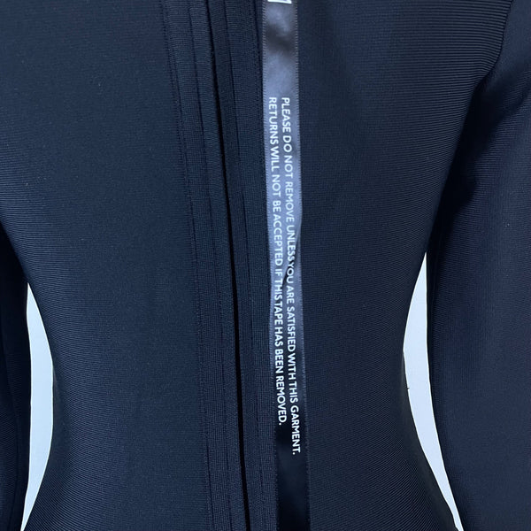 Fashion Nova Women’s Black Sheer Mesh Long Sleeve Bodycon Dress Size S - New