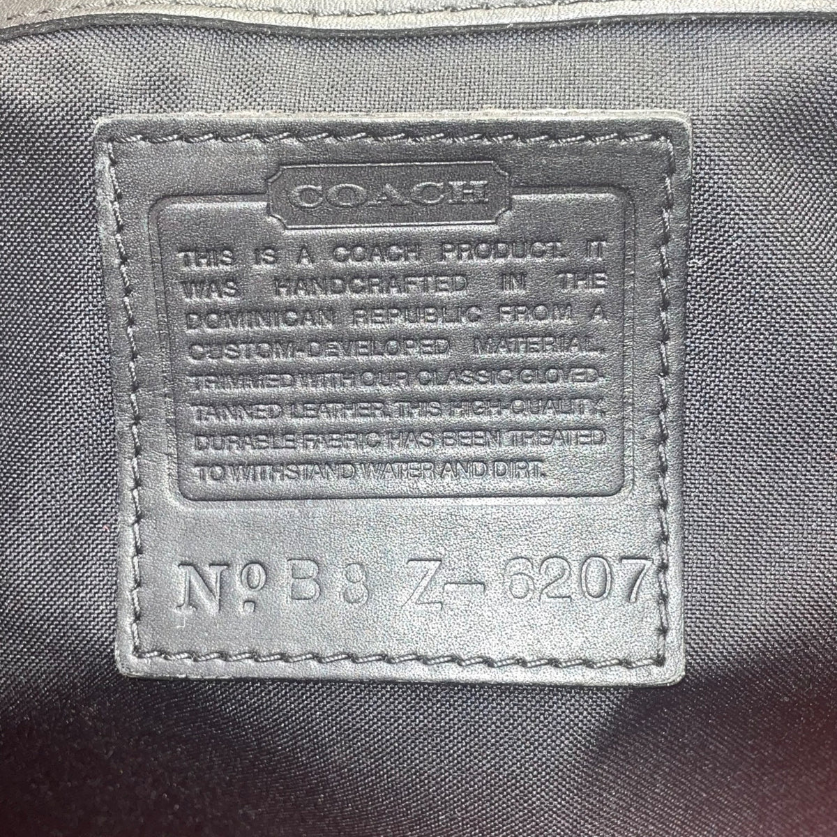 Coach Women’s Red Nylon With Leather Handles Zipper Closure Tote Bag