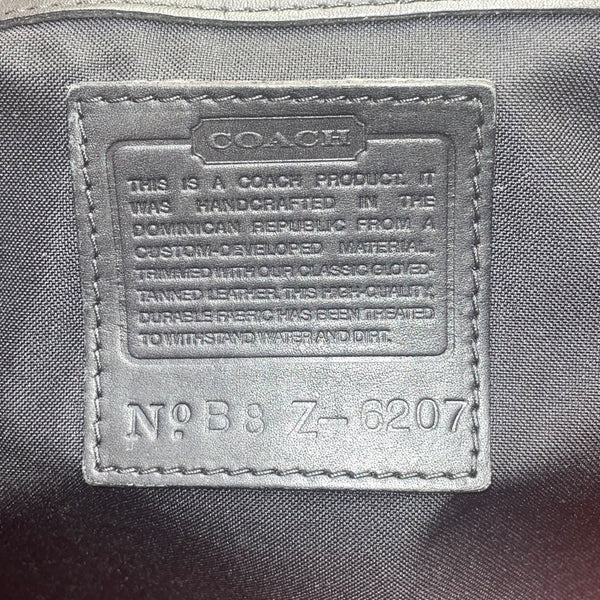 Coach Women’s Red Nylon With Leather Handles Zipper Closure Tote Bag