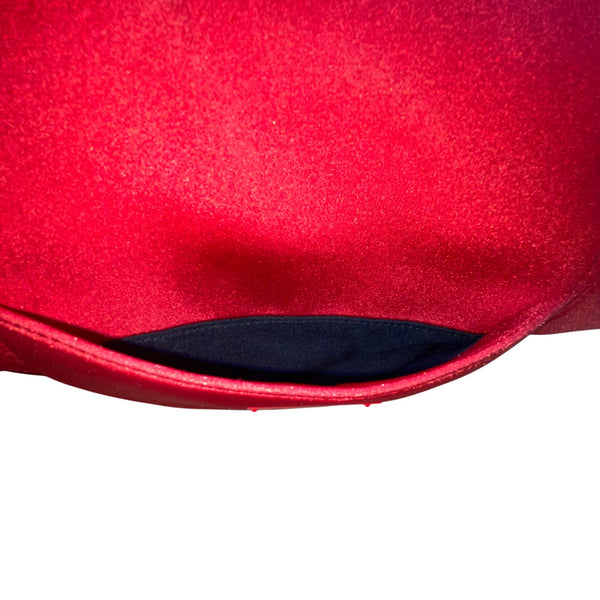 Coach Women’s Red Nylon With Leather Handles Zipper Closure Tote Bag