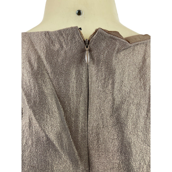 Signature Bronze Sleeveless Wrap Midi Dress With Tie Waist Sixe 22W - New