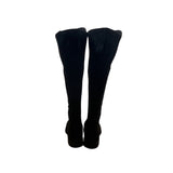Shoe Ahoic Women’s Black Faux Suede Inside Zipper closure Knee High Boots Size 6