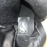 Shoe Ahoic Women’s Black Faux Suede Inside Zipper closure Knee High Boots Size 6