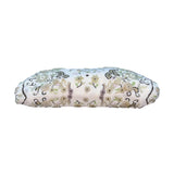 Vintage Floral Design Beads Metal Frame Snake Chain Handle Evening Clutch Sz S