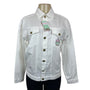 Pusheen Womens Denim Jacket W Embroidered Boba Patch Long Sleeve Sz XS - New