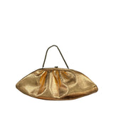 Vintage Gold Chain Metallic Clutch Womens Purse Classic Evening Bag Folded Design