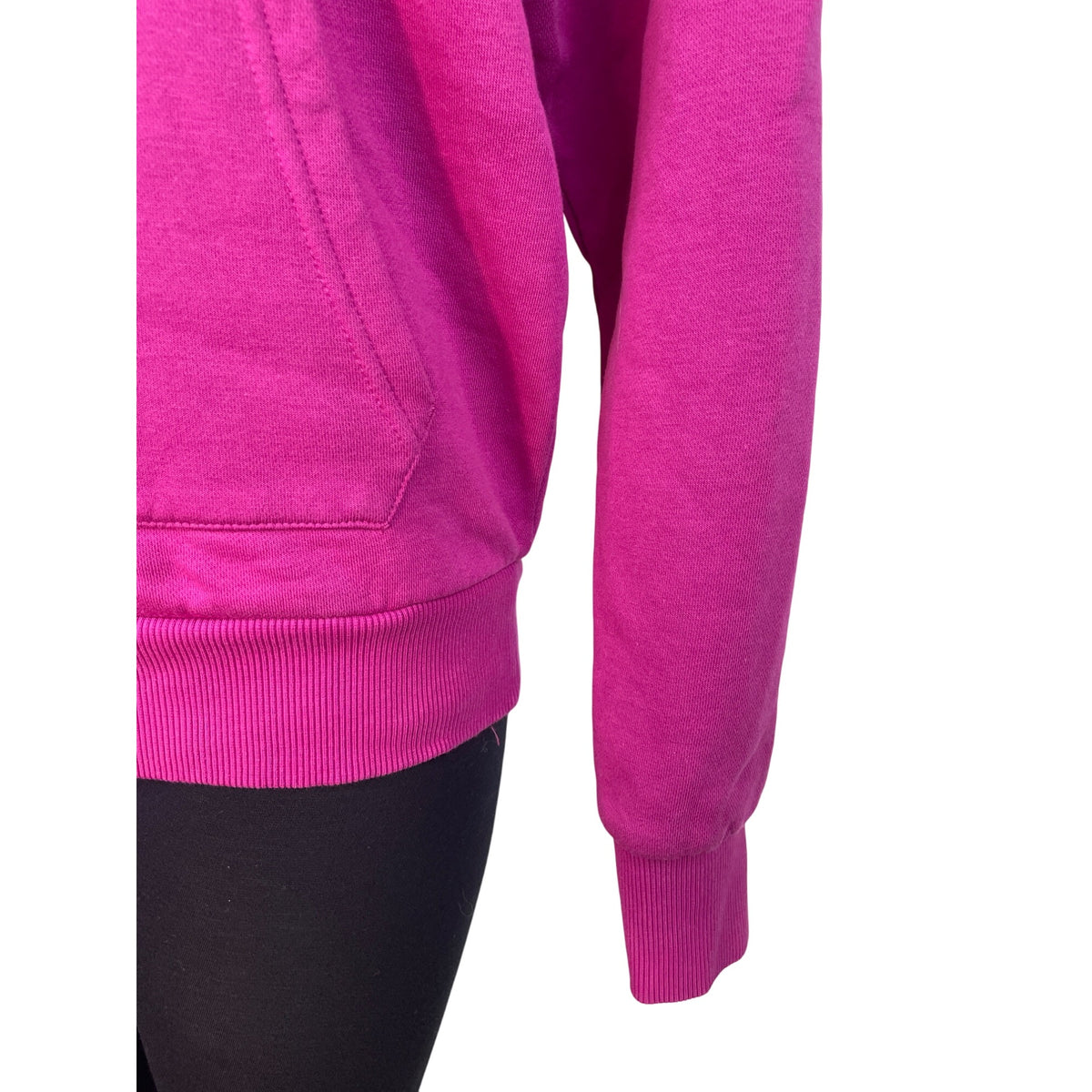 Reebok Womens Pink Logo Hoodie Sweatshirt Pullover Size M
