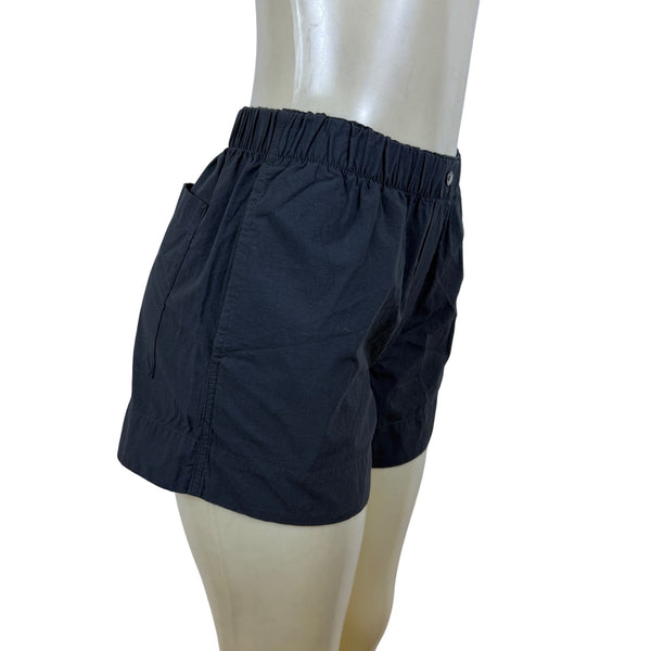 Buck Mason Women's Dark Grey Cotton Elastic Waist Boxer Shorts Size XS