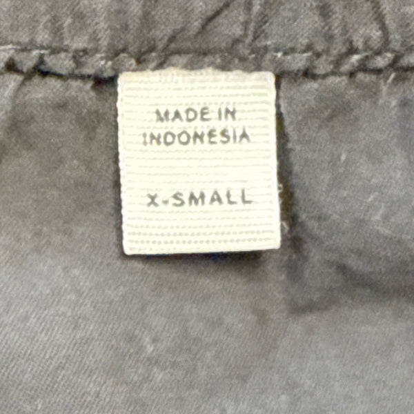 Buck Mason Women's Dark Grey Cotton Elastic Waist Boxer Shorts Size XS