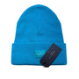 Rag & Bone New York Aqua Blue Knit Beanie Hat One Size - New