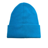 Rag & Bone New York Aqua Blue Knit Beanie Hat One Size - New