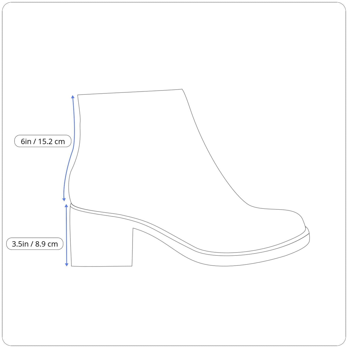 Jessica Cline Women’s Black Faux Leather Block Heel Anniston Ankle Boots Sz10W