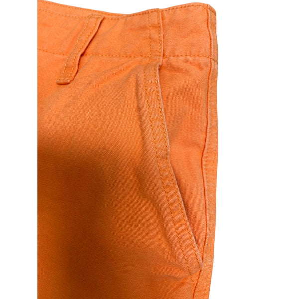 Tommy Hilfiger Womens Orange Cotton Pants Size 14 Made In Mauritius