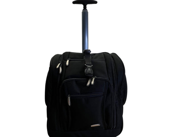 Travelon Black Telescoping Handle & Multi-Compartments Wheeled Carry-On Luggage