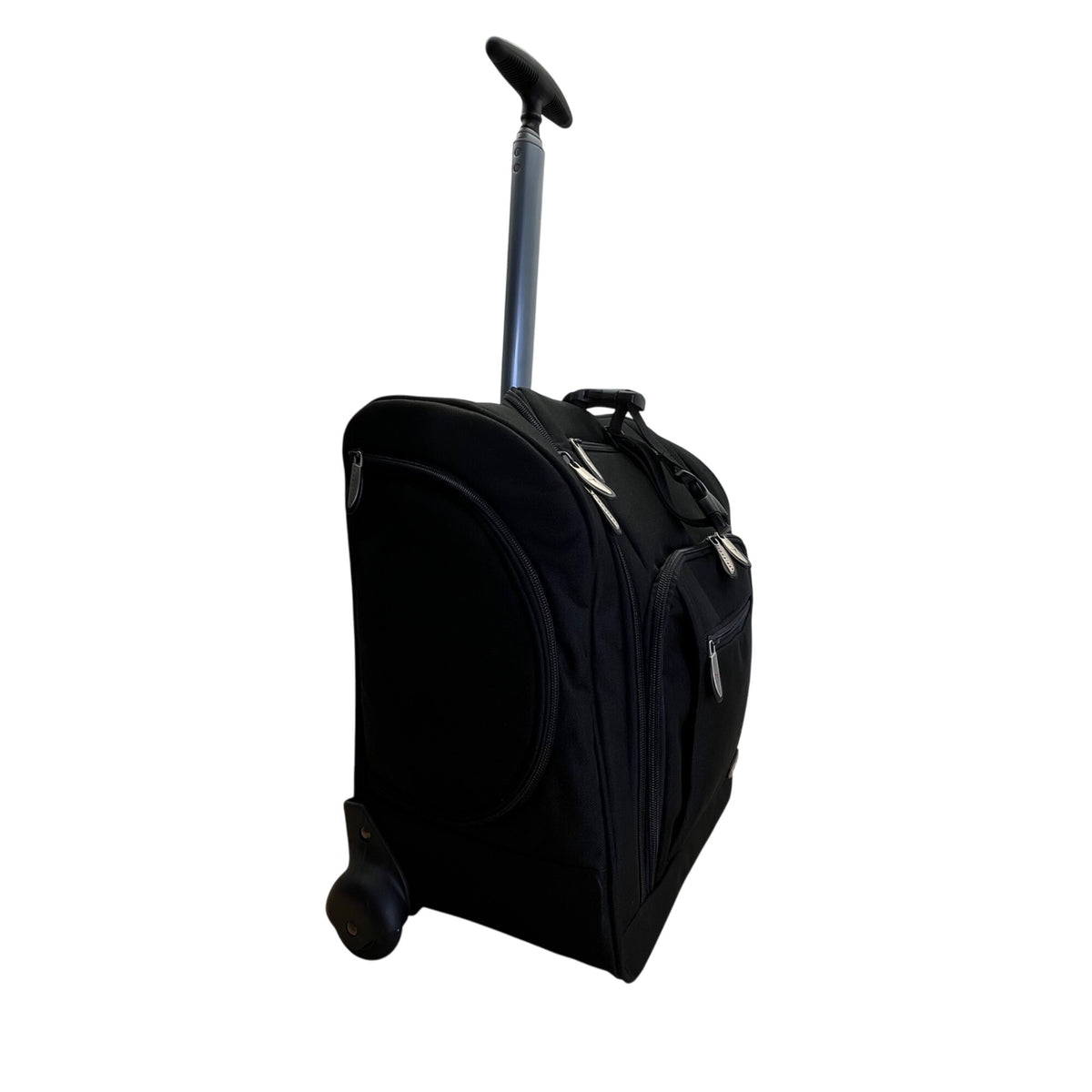 Travelon Black Telescoping Handle & Multi-Compartments Wheeled Carry-On Luggage