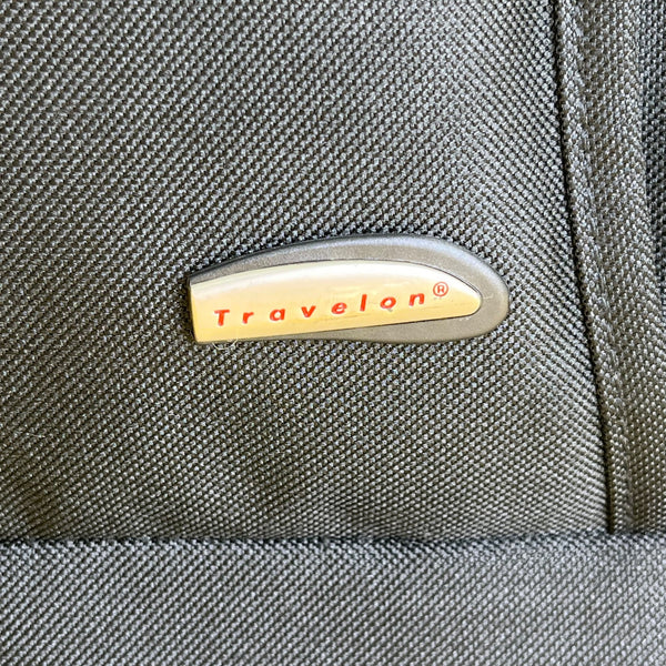 Travelon Black Telescoping Handle & Multi-Compartments Wheeled Carry-On Luggage