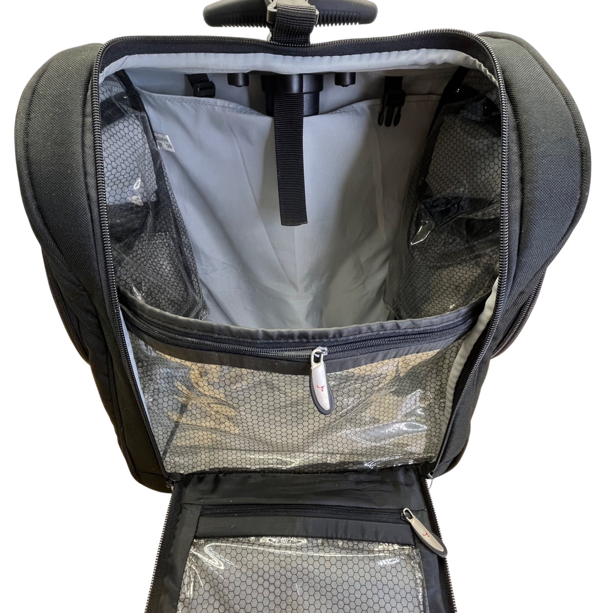 Travelon Black Telescoping Handle & Multi-Compartments Wheeled Carry-On Luggage
