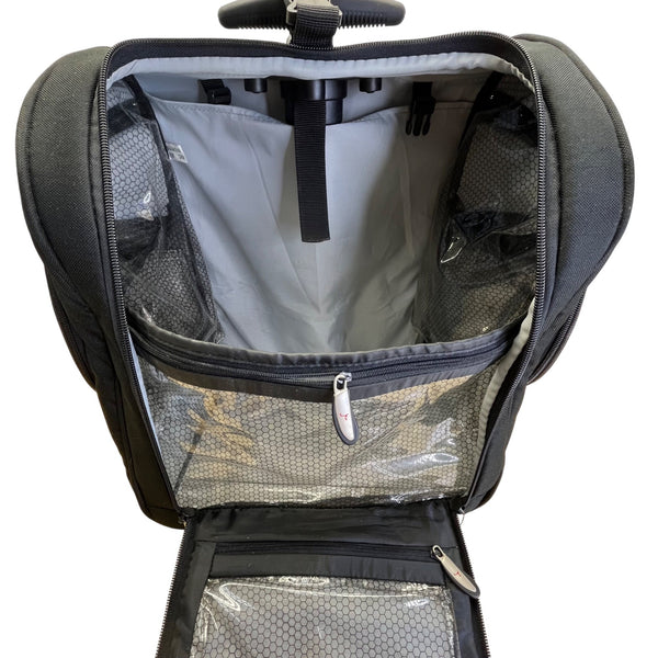 Travelon Black Telescoping Handle & Multi-Compartments Wheeled Carry-On Luggage