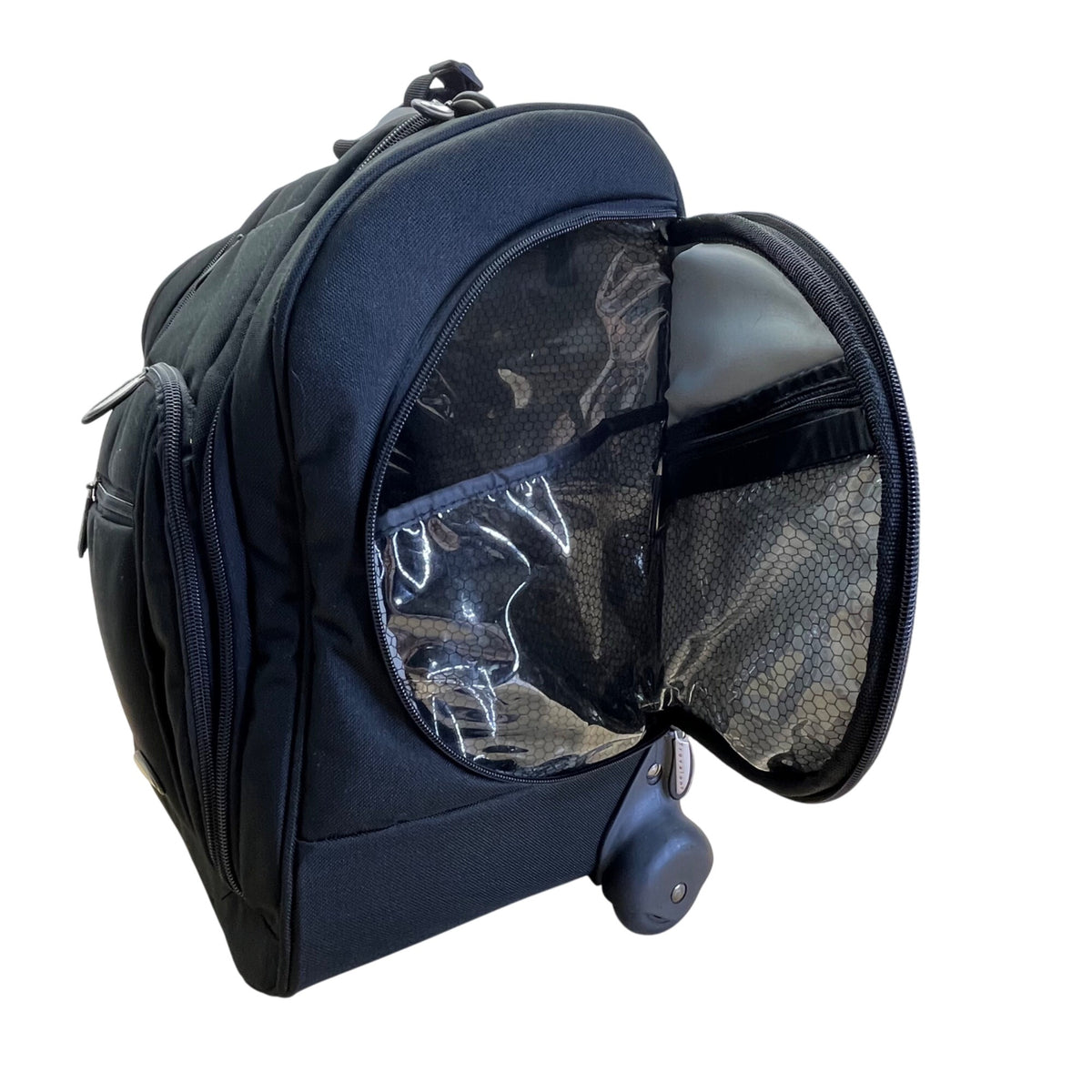 Travelon Black Telescoping Handle & Multi-Compartments Wheeled Carry-On Luggage