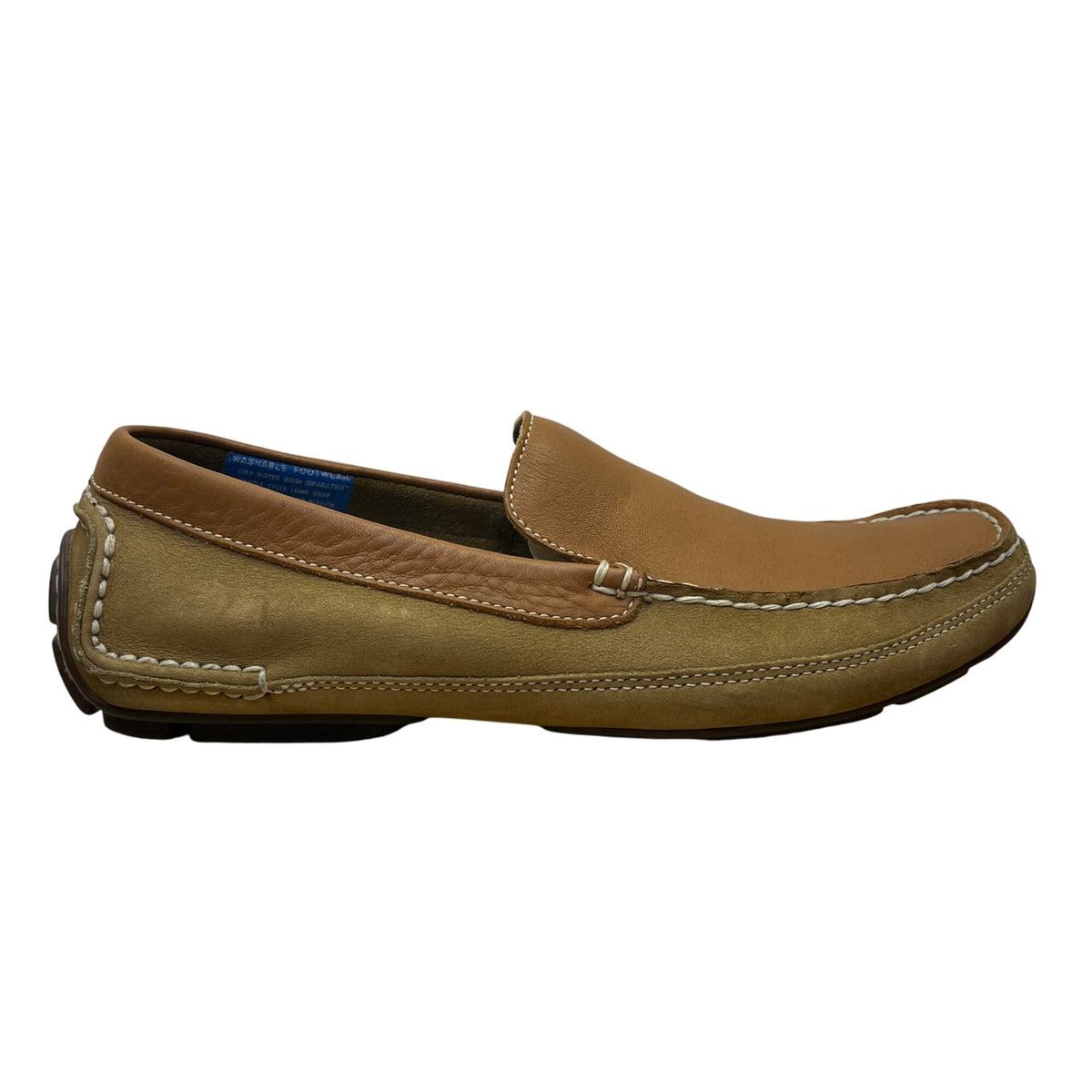 Rockport Men’s Tan/Brown Leather Washable Fast Approach Loafers Size 8.5M