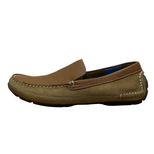 Rockport Men’s Tan/Brown Leather Washable Fast Approach Loafers Size 8.5M