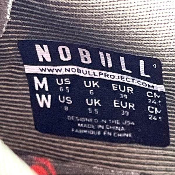 Nobull Unisex Sneakers With Red Soles Size M 6.5/W 8 - NEW