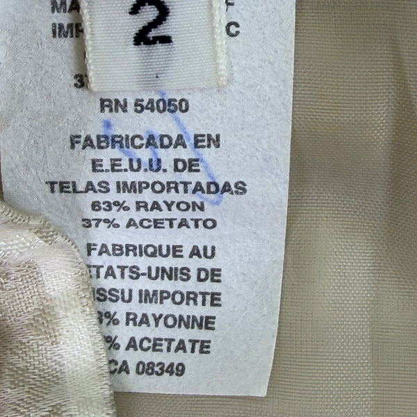 Christian Dior Women’s Yellow & White Stripe Blazer & Skirt Set Size 2