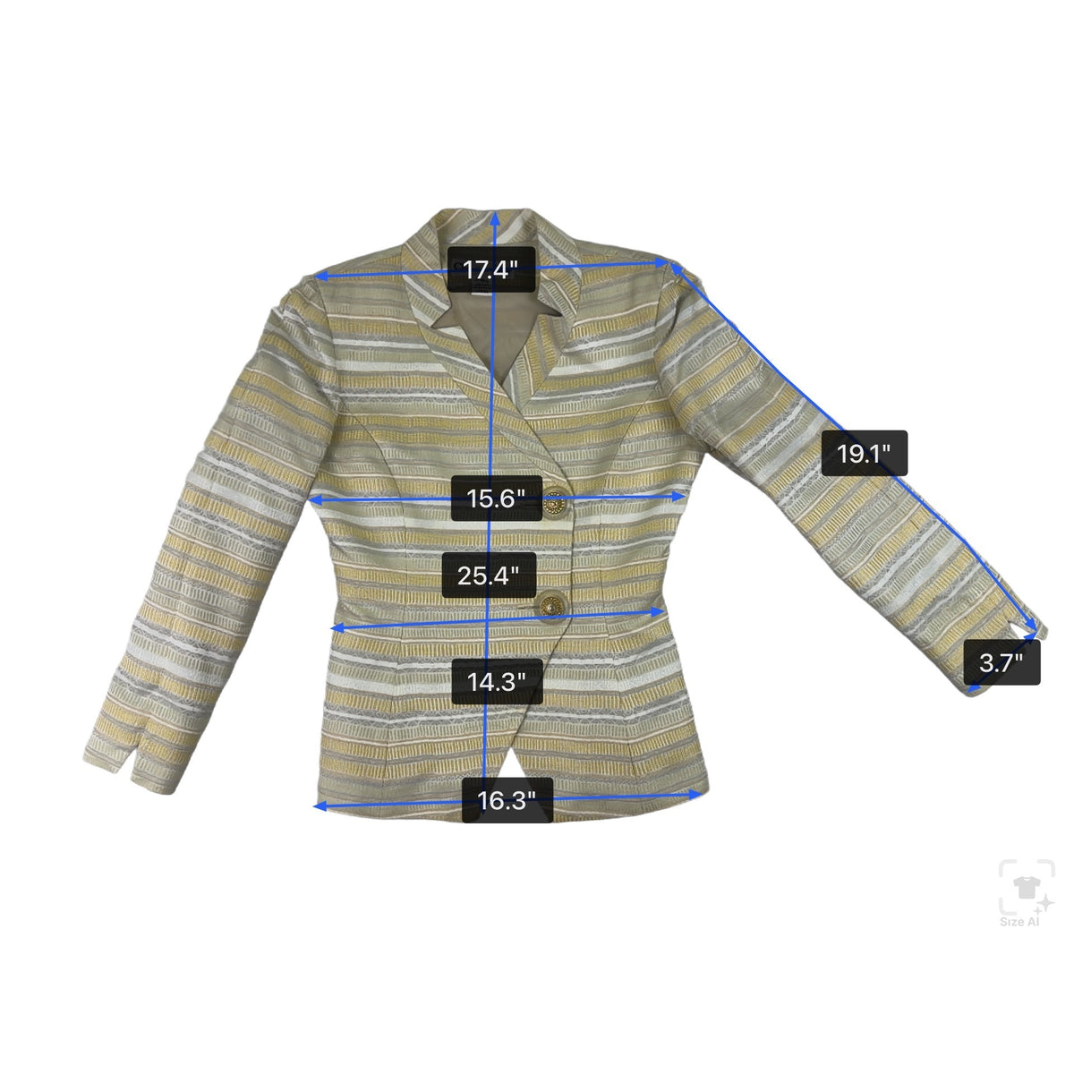 Christian Dior Women’s Yellow & White Stripe Blazer & Skirt Set Size 2