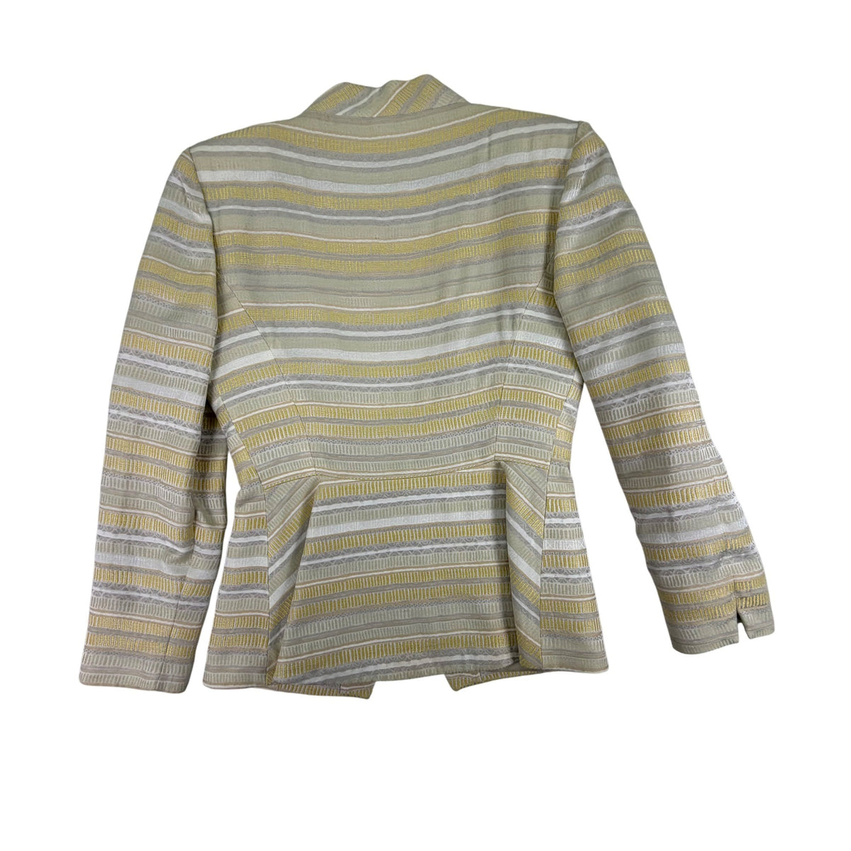 Christian Dior Women’s Yellow & White Stripe Blazer & Skirt Set Size 2