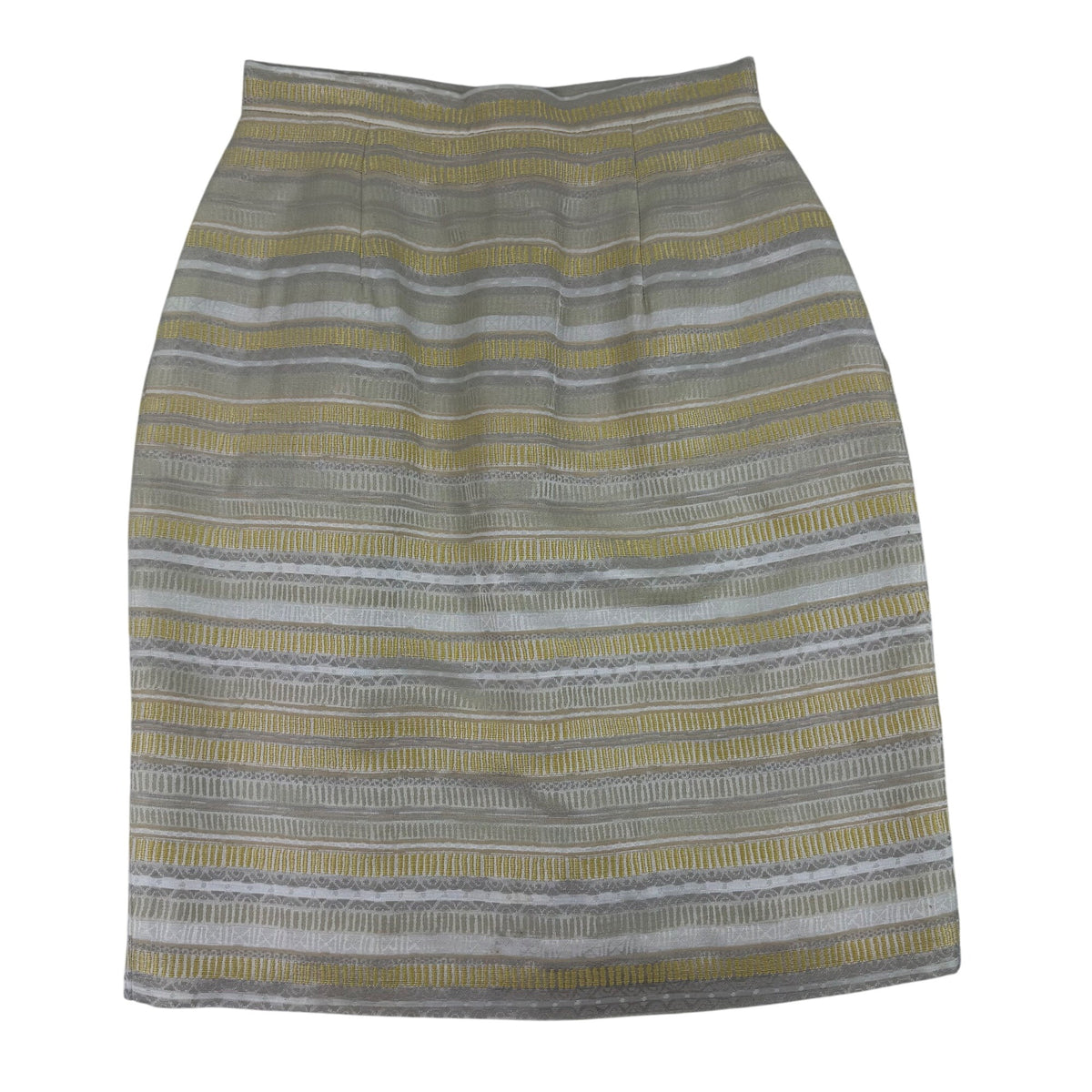 Christian Dior Women’s Yellow & White Stripe Blazer & Skirt Set Size 2