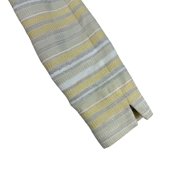 Christian Dior Women’s Yellow & White Stripe Blazer & Skirt Set Size 2