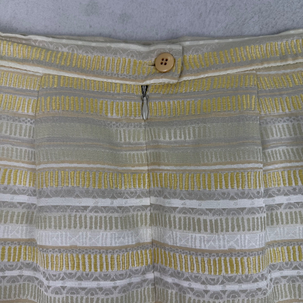 Christian Dior Women’s Yellow & White Stripe Blazer & Skirt Set Size 2