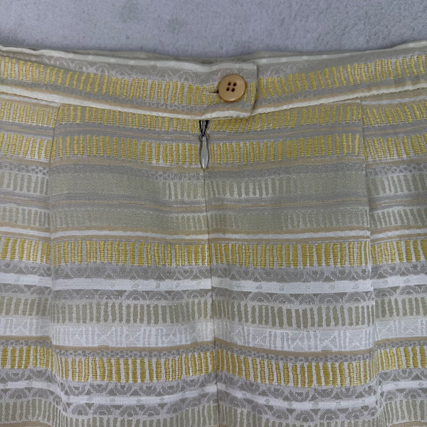 Christian Dior Women’s Yellow & White Stripe Blazer & Skirt Set Size 2