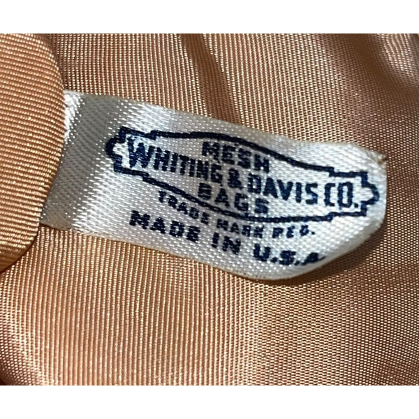 Vintage Whiting & Davis Co Women’s Gold Mesh Chain Handle Clutch Bag Sz S