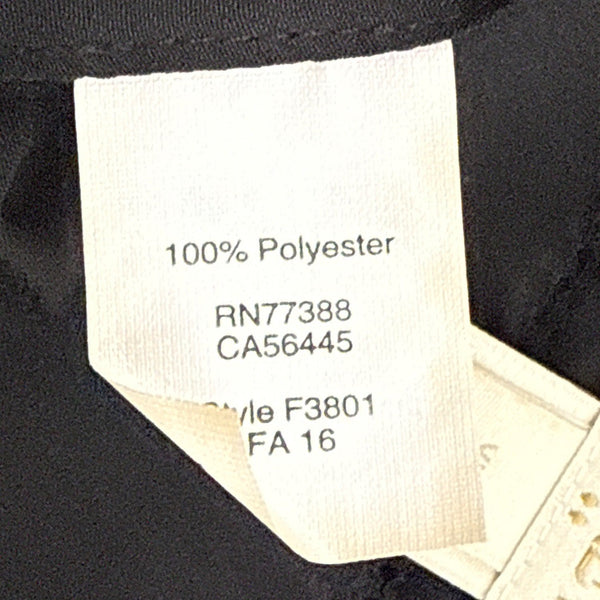 J.Crew Womens Black Long Sleeve V-Neck Blouse Size XL