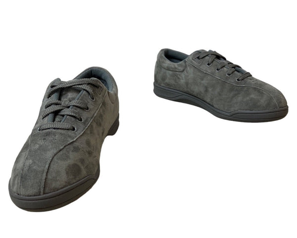 Easy Spirit Women's Dark Grey Suade Leather Sneakers Sz 9B