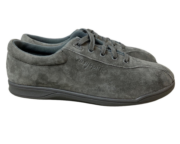 Easy Spirit Women's Dark Grey Suade Leather Sneakers Sz 9B
