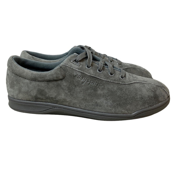 Easy Spirit Women's Dark Grey Suade Leather Sneakers Sz 9B