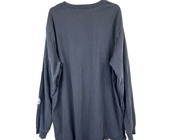 Carhartt Mens Dark Gray Cotton Long-Sleeve Shirt 2XL Tall Loose Fit Built Tough