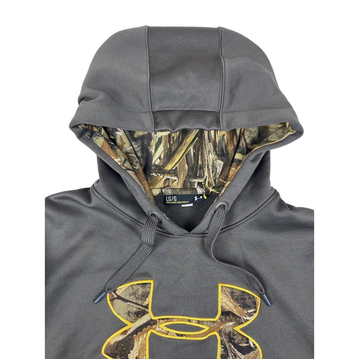 Under Armour Men’s Gray Pullover Hoodie Sz L