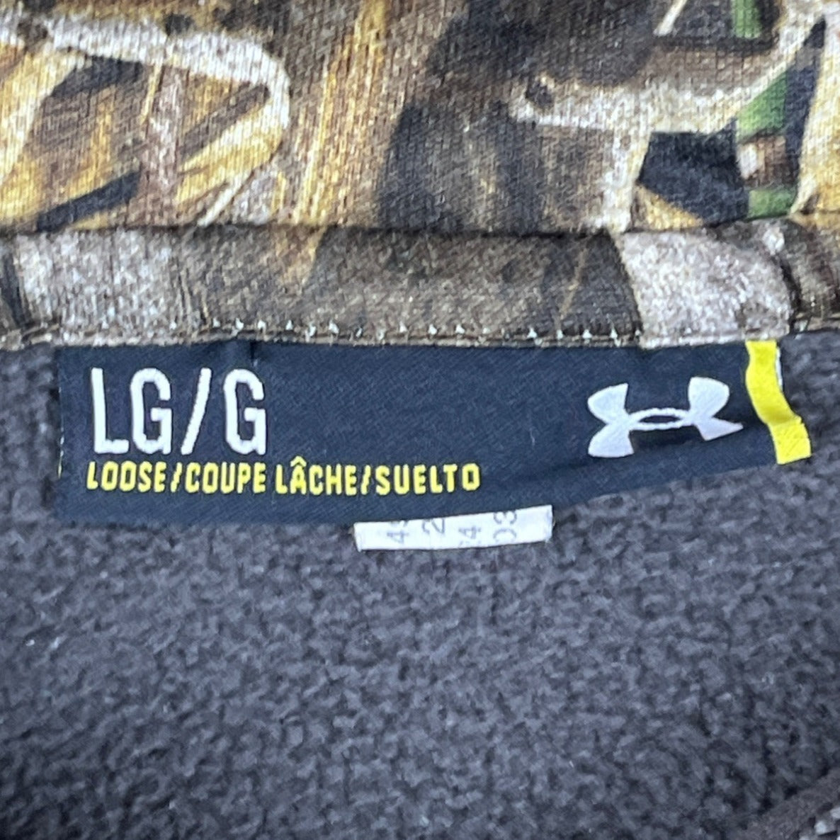 Under Armour Men’s Gray Pullover Hoodie Sz L